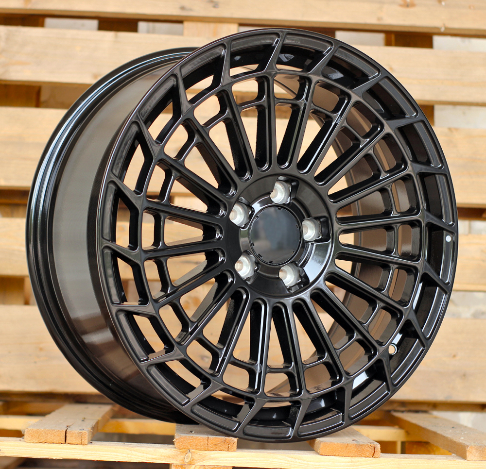 R19x8.5 5X112 ET 36 66.6 H3140F Black (BL) For MER (K7) (HYBRID FORGED)