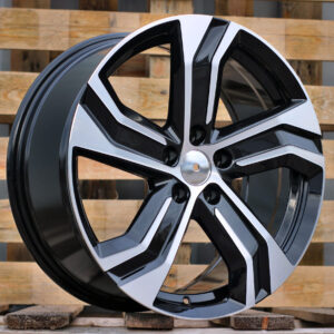 R18x8 5X108 ET 42 63.4 Y0143 (FBX215) Black Polished (MB) For VOLVO (Z3+Z6) (HYBRID FORGED)