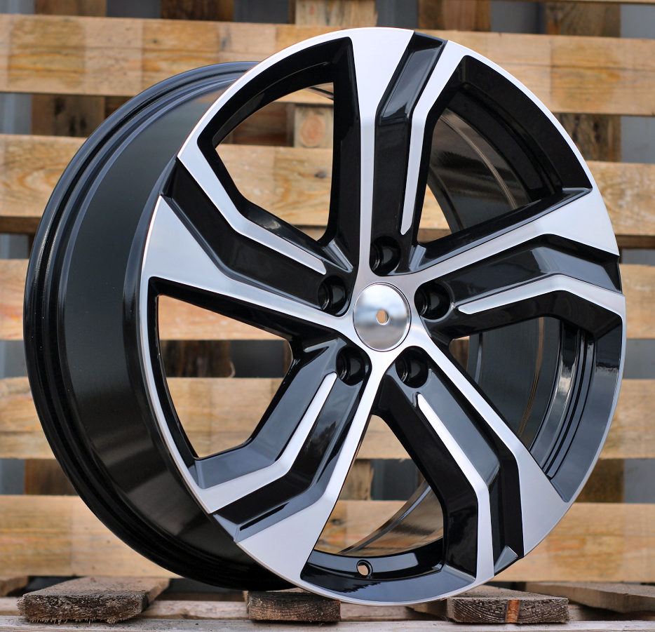 R18x8 5X108 ET 42 63.4 Y0143 (FBX215) Black Polished (MB) For VOLVO (Z3+Z6) (HYBRID FORGED)