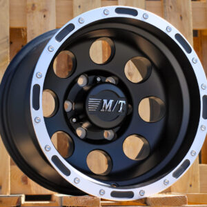 R15x8 6X139.7 ET M30 108.1 LU087 Black Matt+Polished Lip (BMPL) For 4X4 (P1)