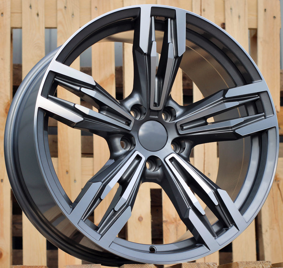 R19x8.5 5X120 ET 33 72.6 BY983 Grey Polished (MG) For BMW (Z1+Z4) (Rear+Front)