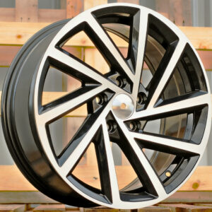 B5329_000000000447 R17x7.5 5X112 ET 45 57.1 B5329 Black Polished (MB) For VW (K2)