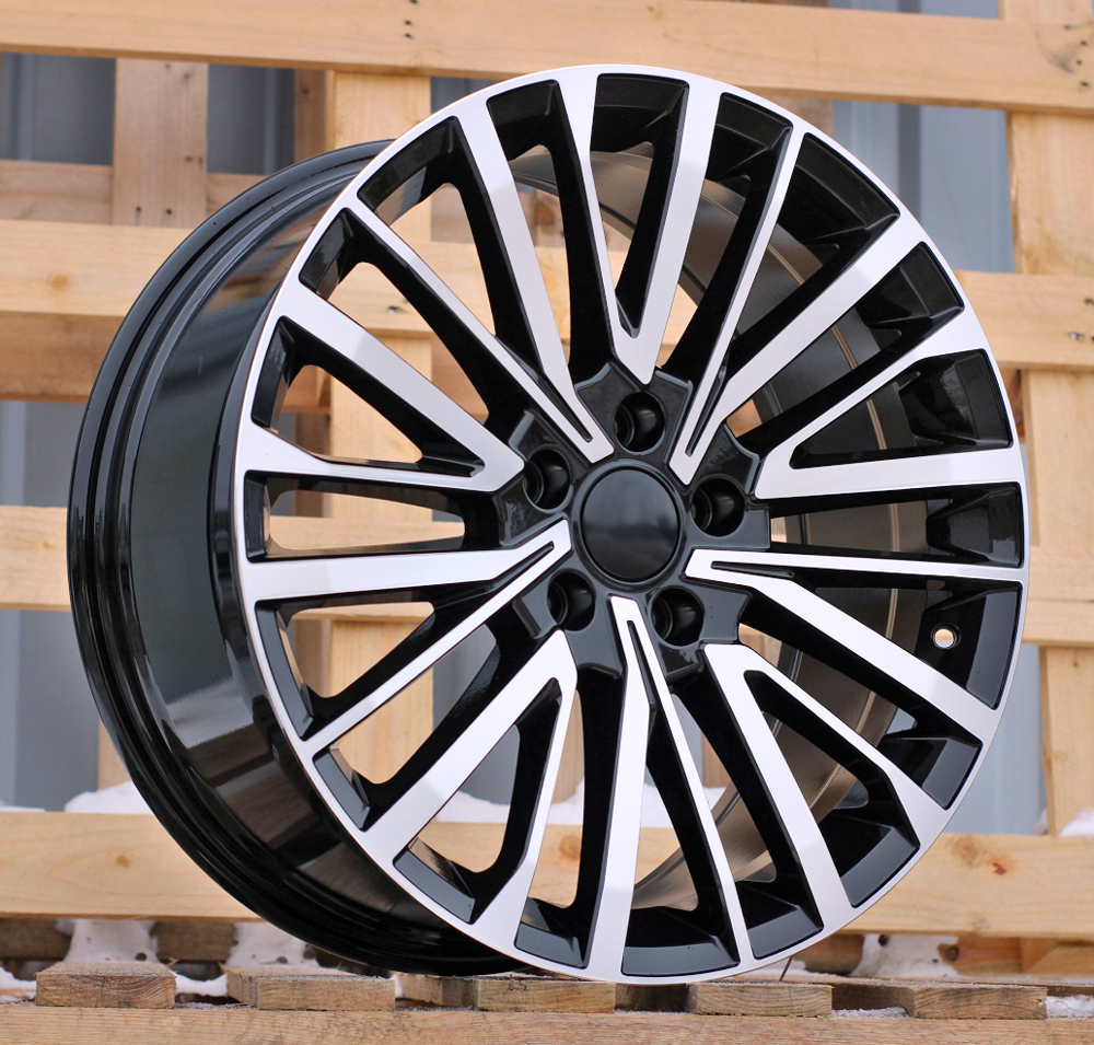 R19x8.5 5X120 ET 45 65.1 B1515 (F1515) Black Polished (MB) For VW (Z1+Z3) (HYBRID FORGED (max 1000kg))