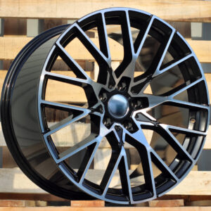 R18x8 5X120 ET 35 72.6 A5479 (8374F) Black Polished (MB) For BMW (Z5) (Rear+Front)