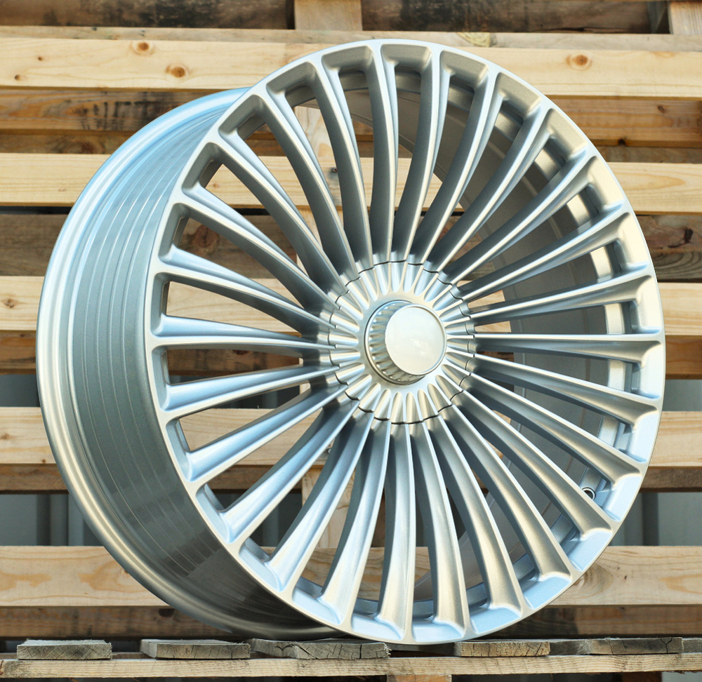 R21x10 5X112 ET 40 66.6 FBX202 Silver Shining (SS) For MER (Z6) (HYBRID FORGED Rear+Front)