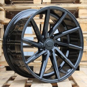 R16x6.5 4X100 ET 42 60.1 B1058 (BK885A) Black (BL) For RACIN (R) ((Left side) Style Vossen)