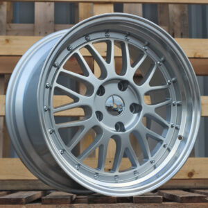 R16x7 5X120 ET 31 72.6 A1025 (REW031) Silver+Polished Lip (SP) For BMW (K8)