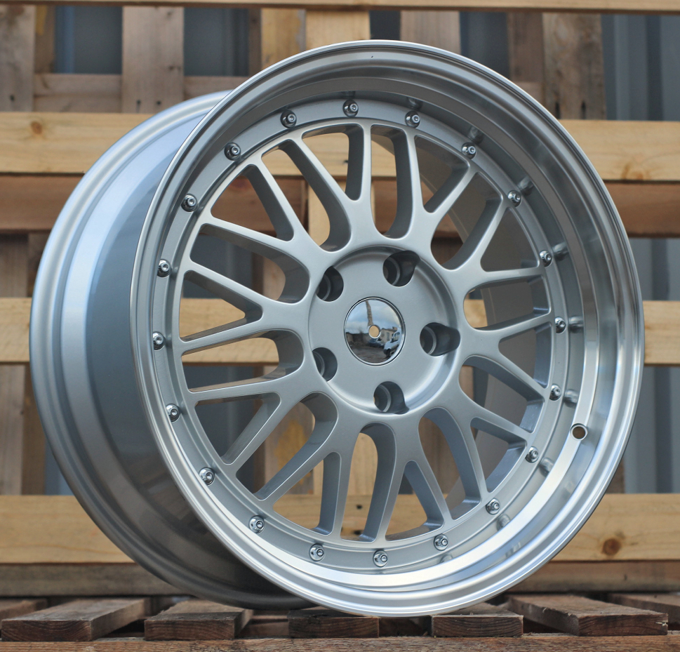 R16x7 5X120 ET 31 72.6 A1025 (REW031) Silver+Polished Lip (SP) For BMW (K8)