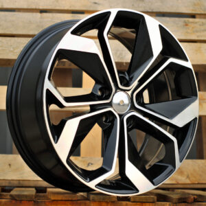 B5168_000000005240 R15x6.5 5X114.3 ET 45 66.1 B5168 Black Polished (MB) For RENAU (D1)
