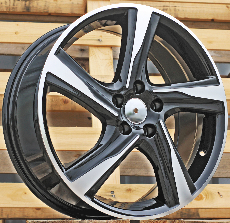 R18x7.5 5X108 ET 49 63.3 BY115 Black Polished (MB) For VOLVO (Z1)
