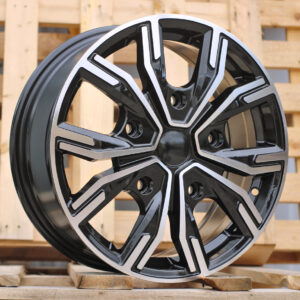 6408_000000008839 R16x6.5 5X112 ET 48 57.1 6408 Black Polished (MB) For FORD (K8) (HYBRID FORGED Ford Tourneo/Transit Connect III, VW Caddy(max 1250kg))