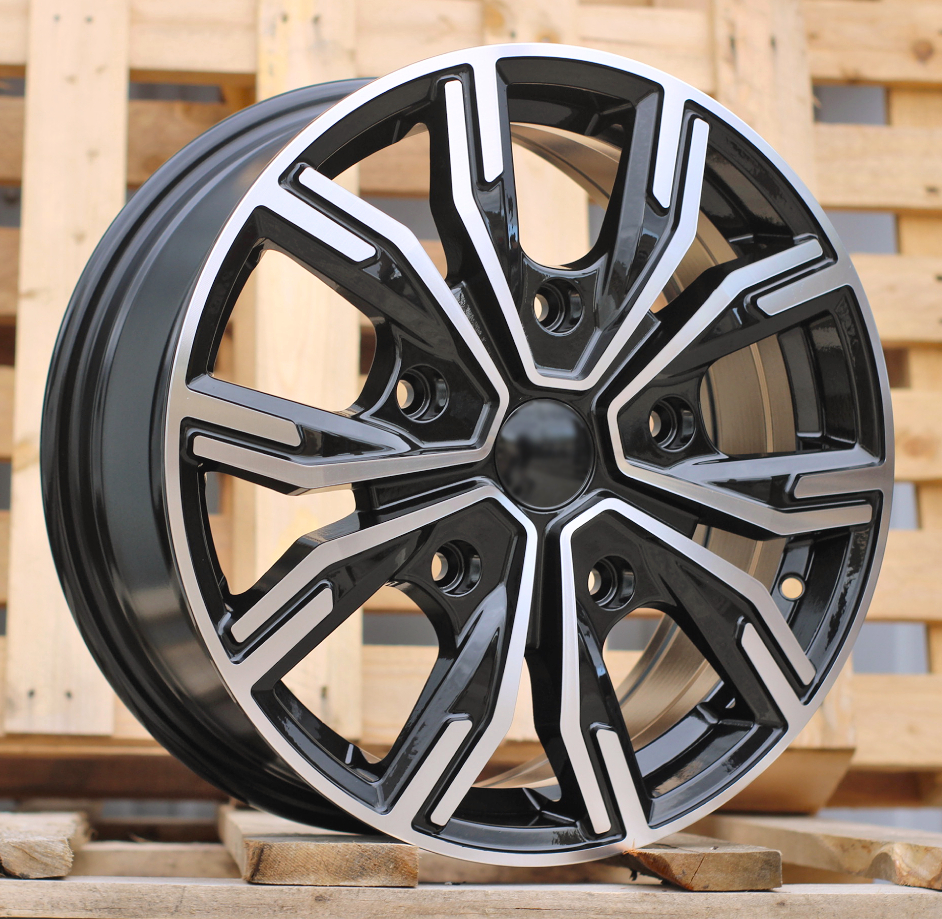 R17x7 5X112 ET 51 66.6 6408 Black Polished (MB) For MER (L1) (HYBRID FORGED (max 1250kg))