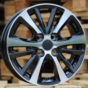 I6072_000000003832 R15x5.5 4X100 ET 44 54.1 I6072 Black Polished (MB) For TOYOT (Z6)