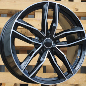 R16x7 5X100 ET 34 57.1 BK690 (A5215) Black Polished (MB) For AUD (P)