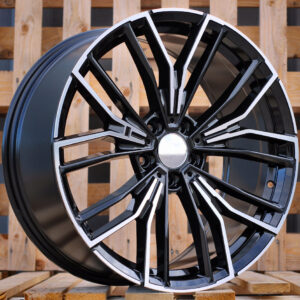 B5964_000000007557 R18x8 5X112 ET 30 66.6 B5964 (FBX252) Black Polished (MB) For BMW (Z5) (HYBRID FORGED)