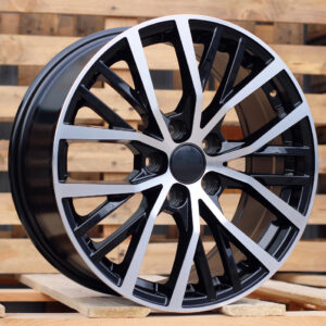 BK952_000000000178 R17x7.5 5X100 ET 45 57.1 BK952 Black Polished (MB) For VW (P) ((AKC 80 Eur))