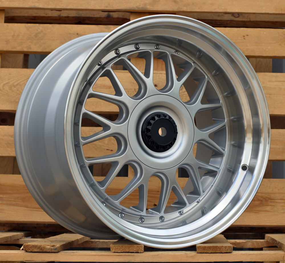R17x10 5X120 ET 25 74.1 XE244 Silver+Polished Lip (SP) For BMW (Z6+P2) (BBS Style)