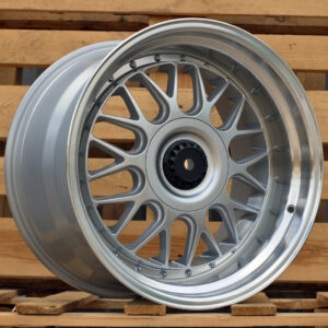 R18x11 5X120 ET 25 74.1 XE244 Silver+Polished Lip (SP) For BMW (P1) (BBS Style Front+Rear)