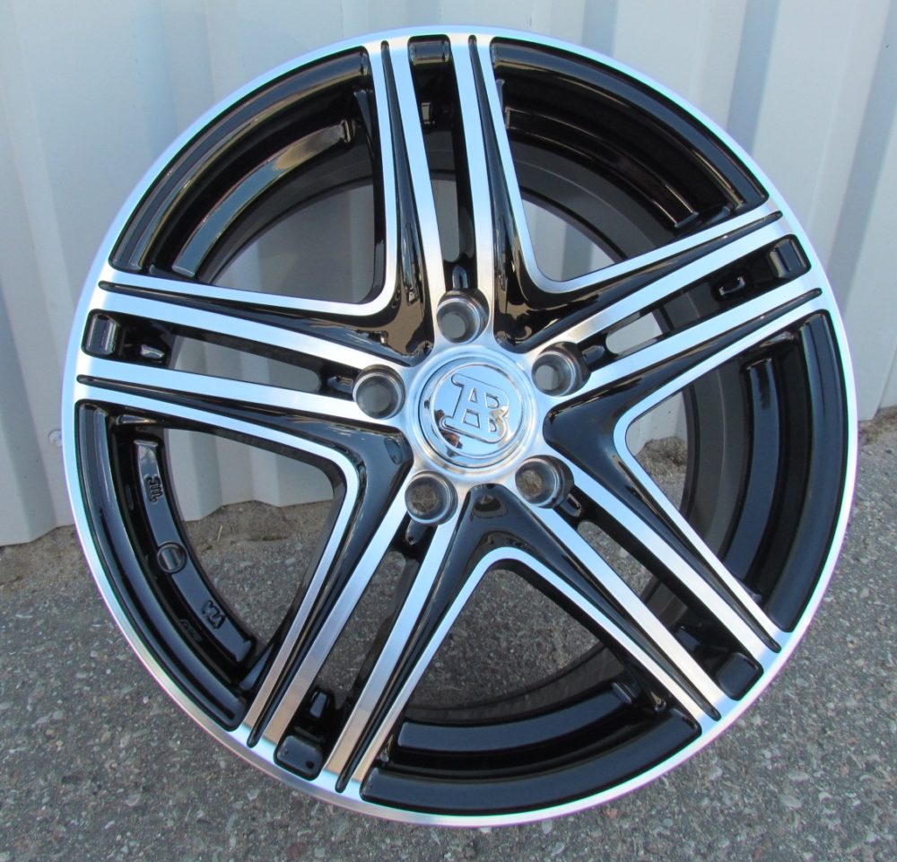 R15x6.5 5X105 ET 39 56.6 LU048 (048156584M) Black Polished (MB) For RACIN (K3) ((AKC 30 Eur))