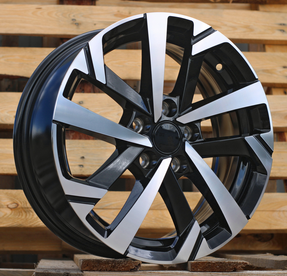 R15x6 5X100 ET 40 57.1 XE276 Black Polished (MB) For VW (P1+P2)