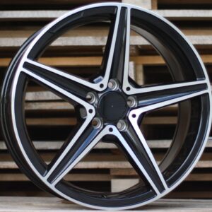 B5052_000000003676 R18x7.5 5X112 ET 44 66.6 B5052 (LU1334) Black Polished (MB) For MER (P1)