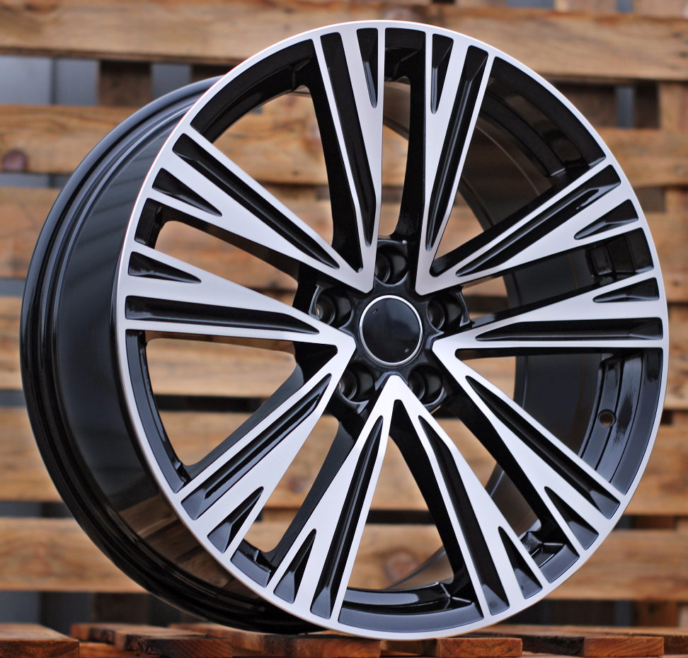 R16x7 5X112 ET 40 66.5 B1424 (FBX045) Black Polished (MB) For AUD (Z5) (HYBRID FORGED)