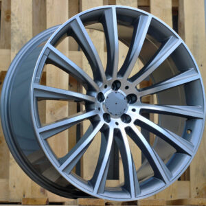 R18x7.5 5X112 ET 44 66.6 B1048 Grey Polished+Powder Coating (MGPC) For MER (P2) (Rear+Front)