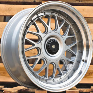 R17x10 5X120 ET 25 74.1 XE244 Silver+Polished Lip (SP) For BMW (Z6+P2) (BBS Style)