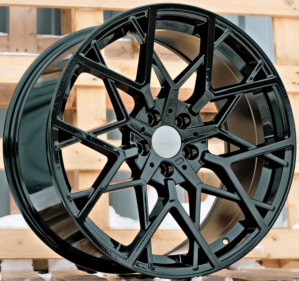 R20x9.5 5X112 ET 37 66.6 B1383 Black (BL) For BMW (Z6) (Rear+Front)