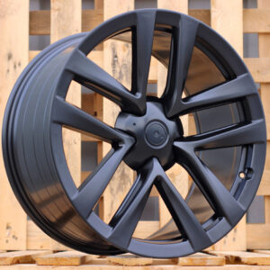 YF5591_000000007057 R22x10 5X120 ET 35 64.1 YF5591 (FB681) Black Half Matt (BLHM) For TESLA (Z5) (HYBRID FORGED Model S/X (Front+Rear))