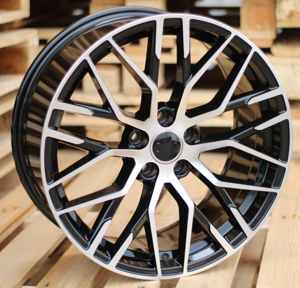 R19x8.5 5X112 ET 35 66.5 XFE30 (FBX342) Black Polished (MB) For AUD (Z6) (HYBRID FORGED)