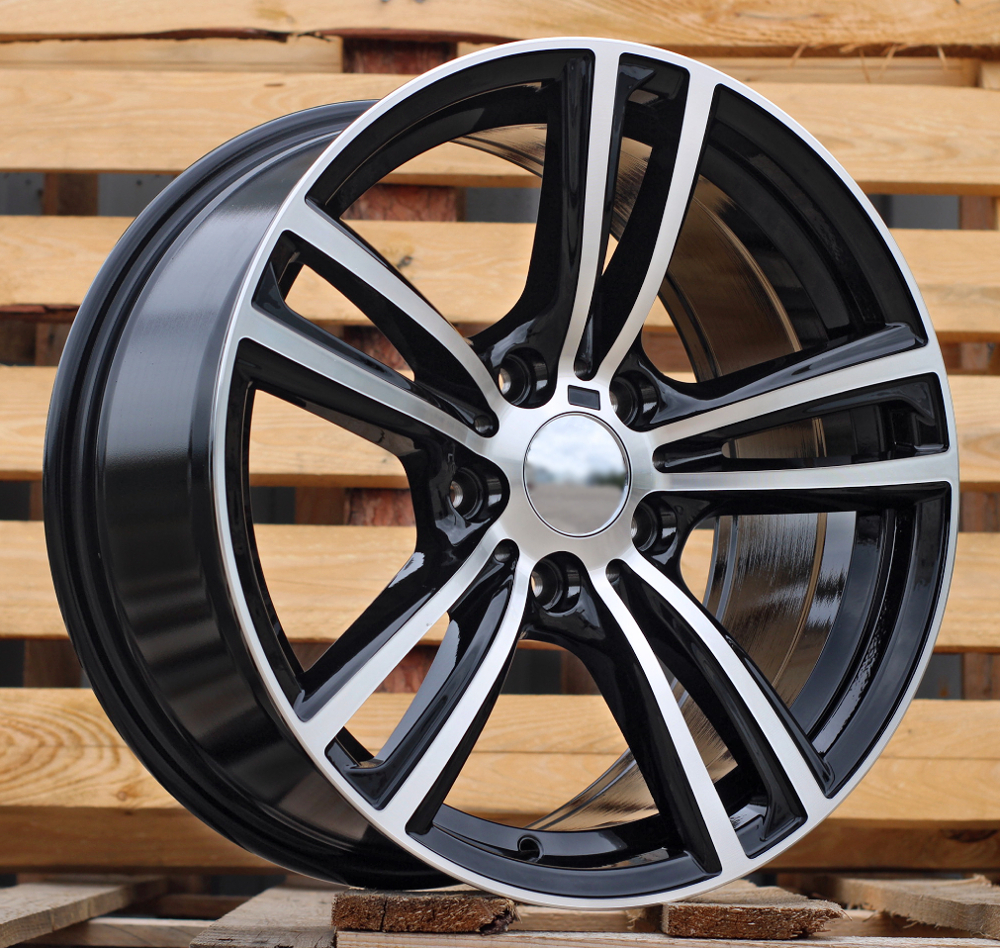 R17x8 5X120 ET 34 72.6 B5739 Black Polished (MB) For BMW (L2) ((AKC 80 Eur))