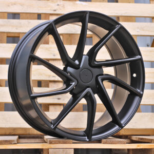 YS1285_000000009441 R18x8.5 5X114.3 ET 38 64.1 YS1285 Black Half Matt (BLHM) For TESLA (P) (Model 3 HYBRID FORGED)