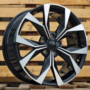 I5627_000000006275 R18x7.5 5X112 ET 45 57.1 I5627 Black Polished (MB) For SKODA (Z5) (Karoq New Model)