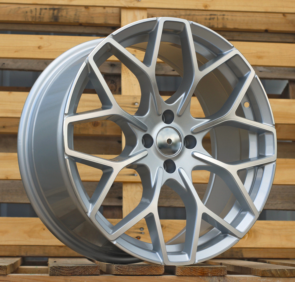 R18x7 4X100 ET 30 60.1 B1449 Machined Silver (MS) For SMART (K7+P2) ((AKC 65 Eur) HAXER Front+Rear)