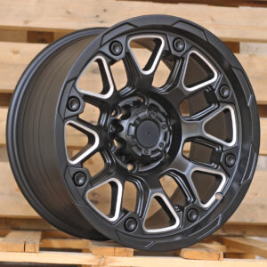R17x9 6X139.7 ET 0 110.1 FBX155 Black Polished (MB) For 4X4 (K7) (HYBRID FORGED Milling)