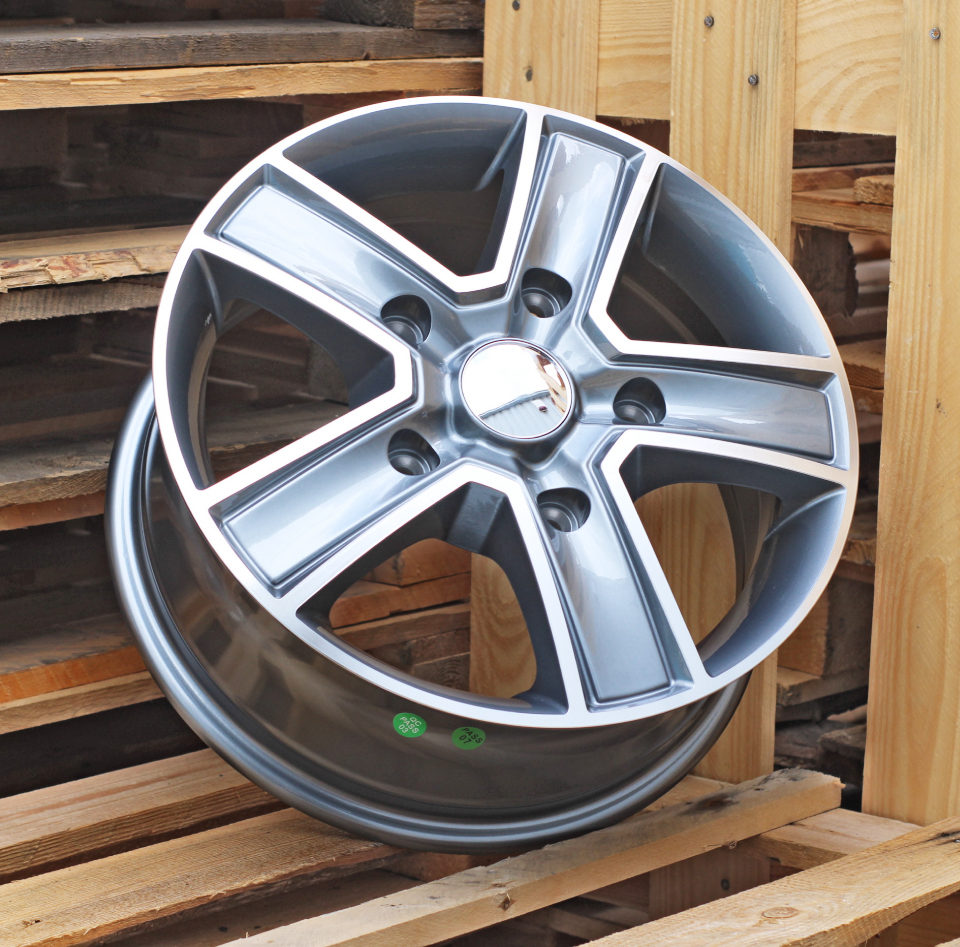 R16x6.5 5X160 ET 58 65.1 BK473 Grey Polished+Powder Coating (MGPC) For FORD (K2) (4x4 (max 1250kg))