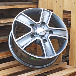 R16x6.5 5X160 ET 58 65.1 BK473 Grey Polished+Powder Coating (MGPC) For FORD (K2) (4x4 (max 1250kg))
