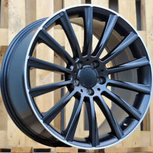 B1048_000000001510 R18x8.5 5X112 ET 35 66.6 B1048 Black Half Matt+Polished Lip (BLHMPL) For MER (Z1)