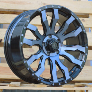 I0215B_000000007689 R18x8.5 6X139.7 ET 25 106.1 I0215B Black+Double Tinted Face (BLDTF) For 4X4 (K7)