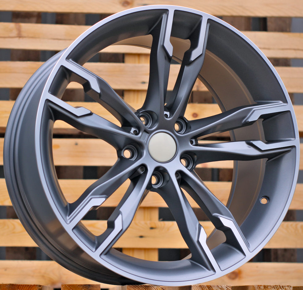 R18x8 5X120 ET 40 72.6 B1257 Grey Polished Half Matt (MGHM) For BMW (P1)