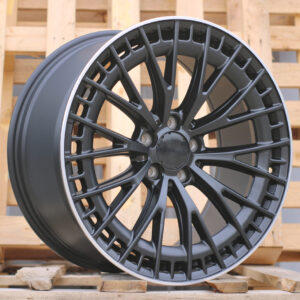 3S1384_000000009291 R19x8.5 5X112 ET 36 66.6 3S1384 (H3399F) Black Matt+Polished Lip (BMPL) For MER (K8) (HYBRID FORGED Rear+Front)