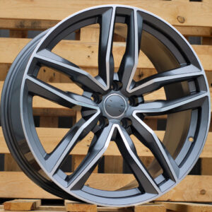 BK690_000000002913 R18x8 5X112 ET 35 66.5 BK690 (BY1126) Grey Polished (MG) For AUD (Z3)