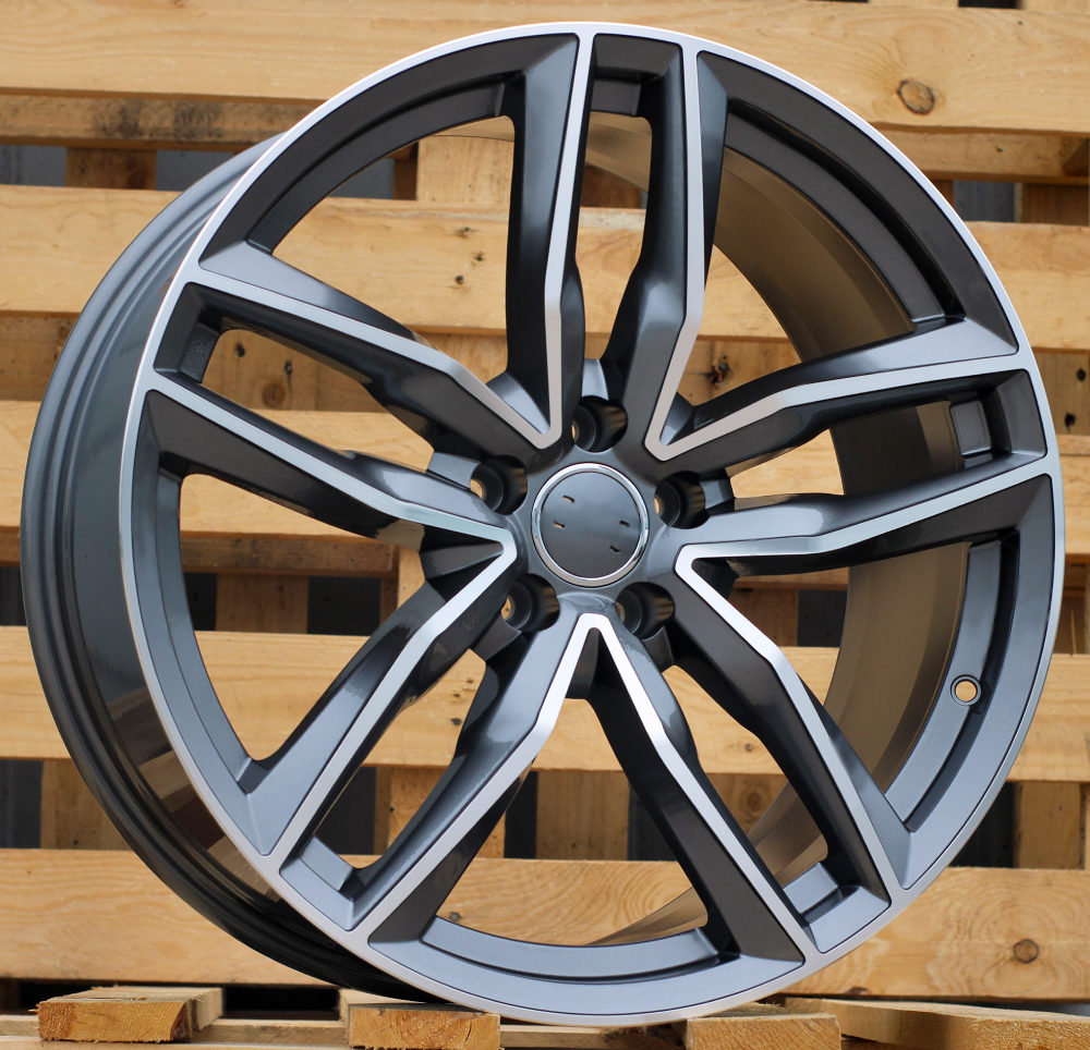 R16x7 5X112 ET 39 66.5 BK690 (A5215) Grey Polished (MG) For AUD (P+L4)