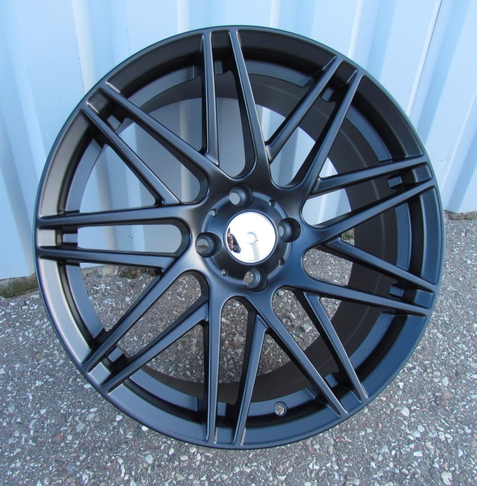 R16x5.5 3X112 ET 30 57.1 HX013 (E269165503S) Black Half Matt (BLHM) For SMART (R) (Front)