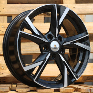 R17x7 5X112 ET 46 57.1 Y1241 Black Polished (MB) For SKODA (K2) (NEW Model)