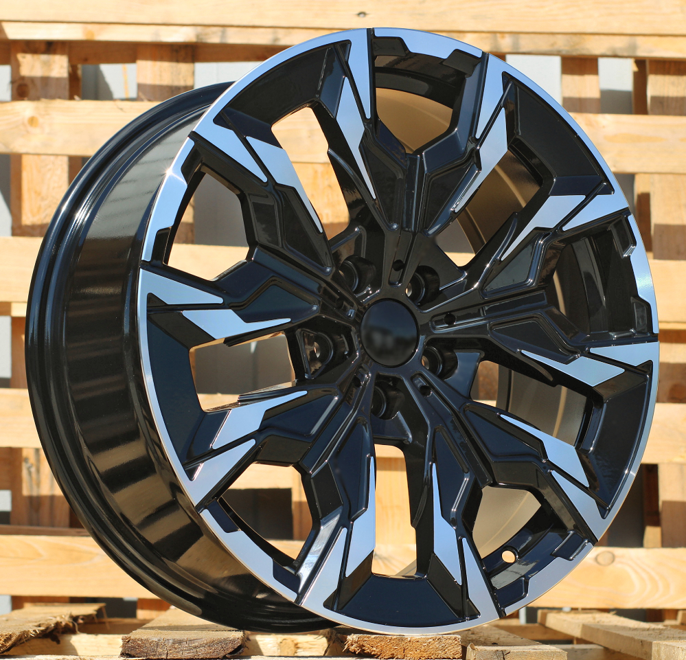 R18x8 5X112 ET 30 66.6 B1992 Black Polished (MB) For BMW (Z1)