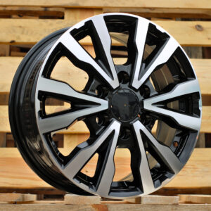 B3025_000000009609 R16x6.5 6X120 ET 50 74.5 B3025 (BYF3025V) Black Polished (MB) For FORD (Z2) (HYBRID FORGED Conical for Ford)