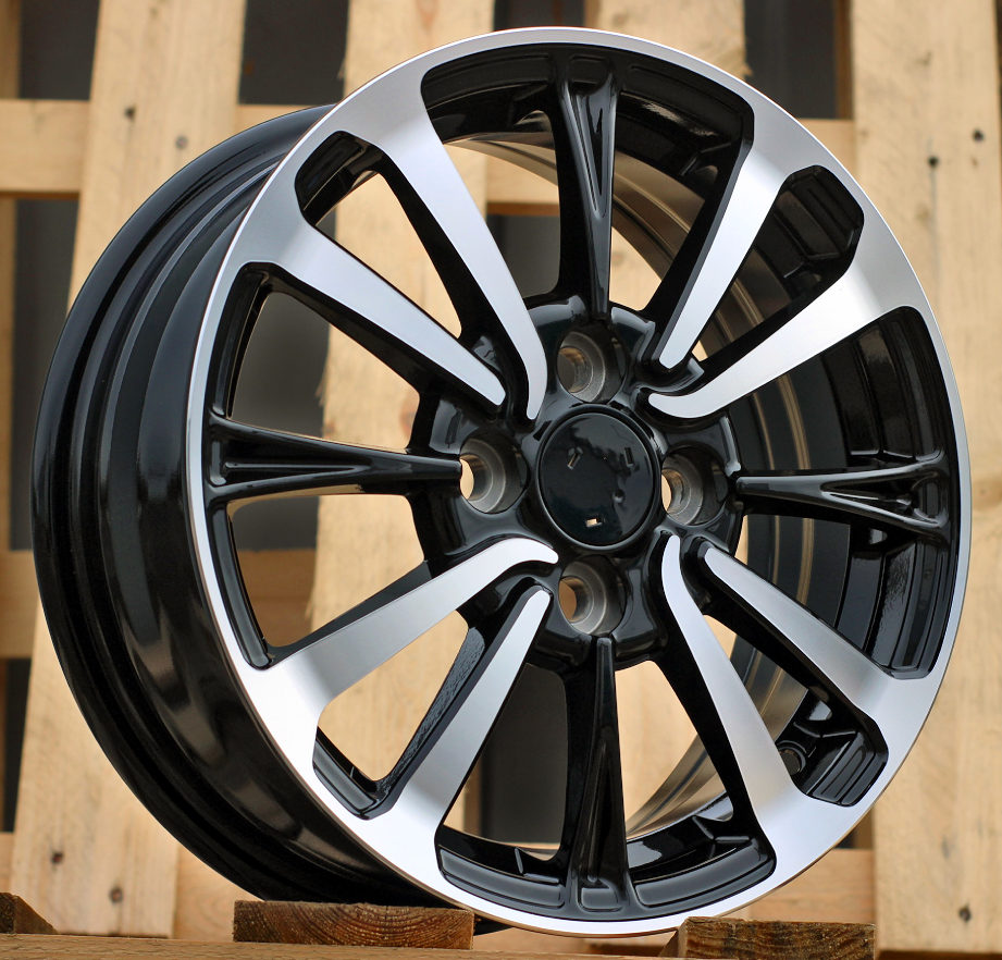 R14x5.5 4X100 ET 40 54.1 I0360 Black Polished (MB) For TOYOT (K7)