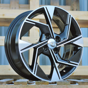Y1265_000000008623 R16x6.5 4X100 ET 45 54.1 Y1265 Black Polished (MB) For KIA (D4+L4)